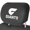 Gws Giants Official Afl Universal Headrest Cover Pairs