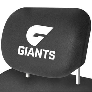 Gws Giants Official Afl Universal Headrest Cover Pairs