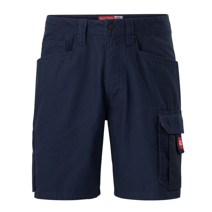 Hard Yakka Navy Legends Relaxed Fit Cotton Work Cargo Short - Size 107R