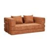 Oikiture 3 Seater Modular Convertible Sofa Bed Chenille Floor Couch