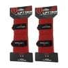 2x 2pc Lift-tech Pro Thumb Loop Wrist Support Adjustable Wrap Red 20in