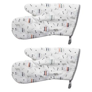 2PK LVD Cotton 16x32cm Oven Mitt Kitchen/Cooking Glove - Dogs