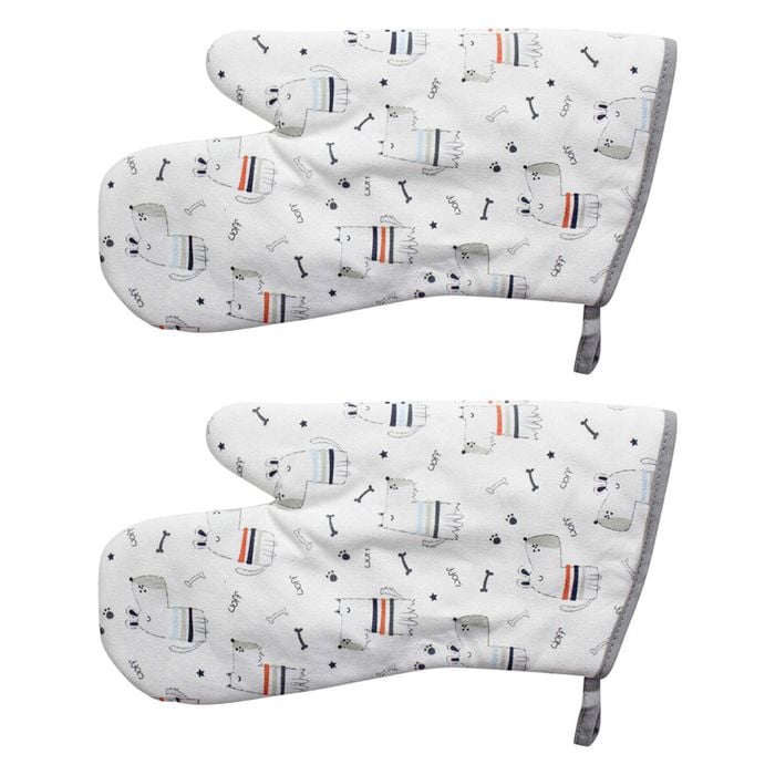 2PK LVD Cotton 16x32cm Oven Mitt Kitchen/Cooking Glove - Dogs