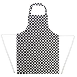 Whites Classic Chefs Clothing Bib Apron Black And White Checkered Chef Kitchen Hospitality Uniform
