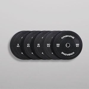 Olympic Black Bumper Plates 150KG Package
