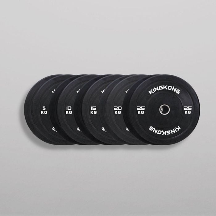 Olympic Black Bumper Plates 150KG Package