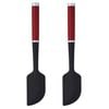 2PK KitchenAid Silicone Scraper Spatula Cooking Utensil - Empire Red