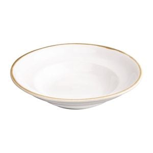 Olympia Pasta Bowls Kiln Chalk 250mm 340ml 4 Pack Ceramic Tableware
