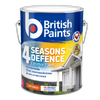 British Paints 4 Seasons Defence 10L Extra Bright Low Sheen Exterior Paint