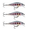3x Rapala 5cm Shadow Rap Fast Sink Jerkbait/Twitchbait Fish Lures - Yamame
