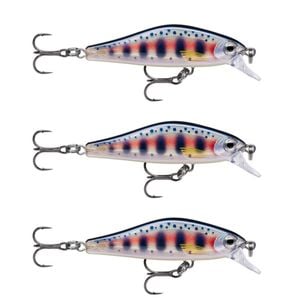 3x Rapala 5cm Shadow Rap Fast Sink Jerkbait/Twitchbait Fish Lures - Yamame