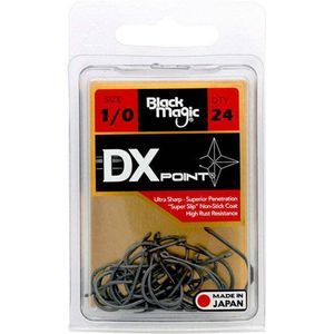 Black Magic DX Point PTFE Coated Fishing Hook Economy Pack 1/0