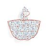 Djeco Small Ocean Rain Coat Cape 80x46cm Kids/Children Hoodie Poncho 3y+