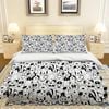 3D Black White Dog  Quilt Cover Set Bedding Set Pillowcases 68