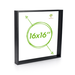 Nicola Spring Acrylic 3d Deep Box Photo Frame - 16" X 16"  - Black
