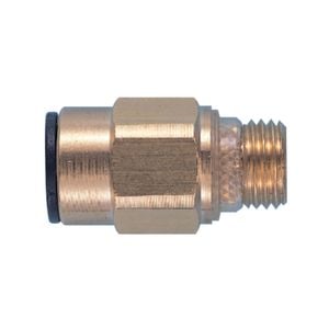 John Guest 12mm x 1/2" Brass Male BSP Straight Adaptor