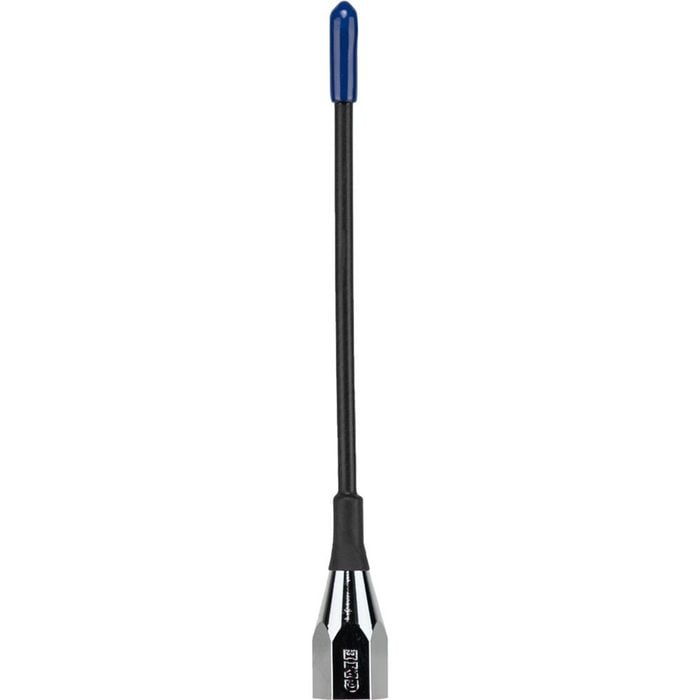 GME UHF CB Stainless Steel Flexible Whip 2.1dBi Antenna 15cm Black