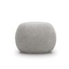 Venus Light Grey Round Ottoman Pouf