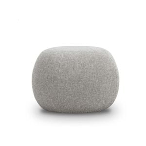 Venus Light Grey Round Ottoman Pouf