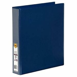 Marbig 4 D-ring Clearview Insert Binder 38mm (A4) (Blue)