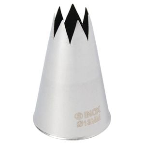 Schneider Stainless Steel Star Nozzle Piping Tip 13mm Commercial Grade Bakeware