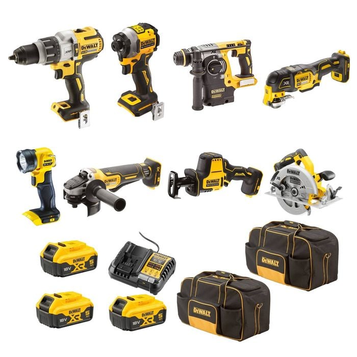 DeWALT 18V XR 5.0Ah 8 Piece Combo Kit DCZ801P3-XE
