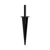 PEAK No-Dig Mesh Fencing 350mm Black Steel Fence Post Spike