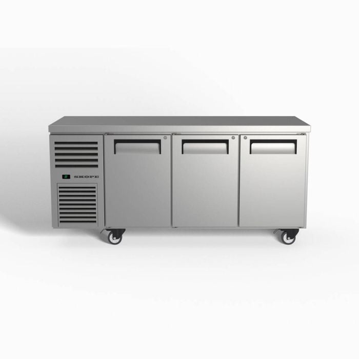 Skope Reflex 3 Solid Door Underbench Gn 1/1 Compatible Fridge - Under Bench Fridges (rf7.ubr.3.sd)