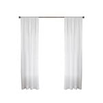 Smart Home Products White Coco Pencil Pleat Net Sheer Curtain - 150-230 x 135cm