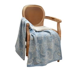 Anycozy Throw Blanket 120×150cm Cashew Paisley Sofa Cover (Throw/Single Small)