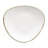 Olympia Triangular Plate Kiln Chalk 280mm 4 Pack Commercial Tableware