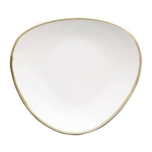 Olympia Triangular Plate Kiln Chalk 280mm 4 Pack Commercial Tableware