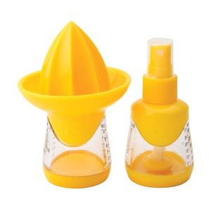 Joie Small Lemon Juicer Bottle Kitchen Appliance Mister Yellow 7.3x7.3x10.5cm