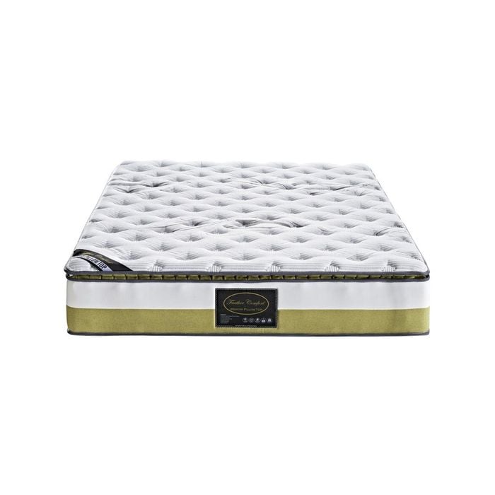 Queen Mattress Memory Pillow Top Pocket Spring Foam Medium Firm Bed