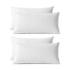2x 2pc Renee Taylor 400tc Egyptian Cotton King Pillowcase Pair White 50x90cm