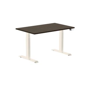 Desky Dual Bamboo Sit Stand Desk Wheat Frame 120cm