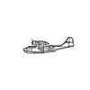 Ignite Laser Consolidated PBY Catalina - Amphibious Patrol Aircraft Silhouette Metal Wall Art Rustic Metal 47 inch - 120 cm