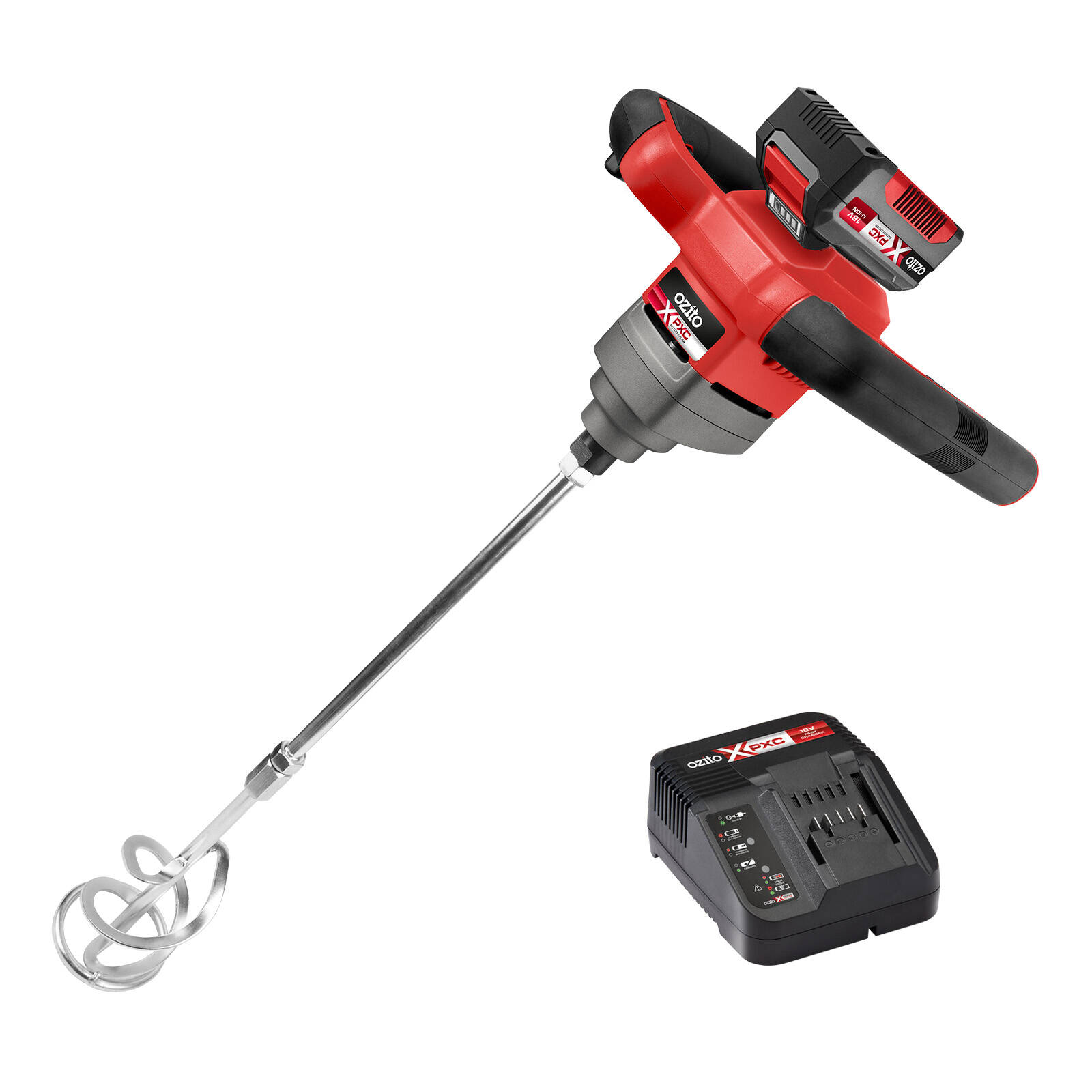 Ozito PXC 18V Cordless Mixing Drill Kit PMMK-400