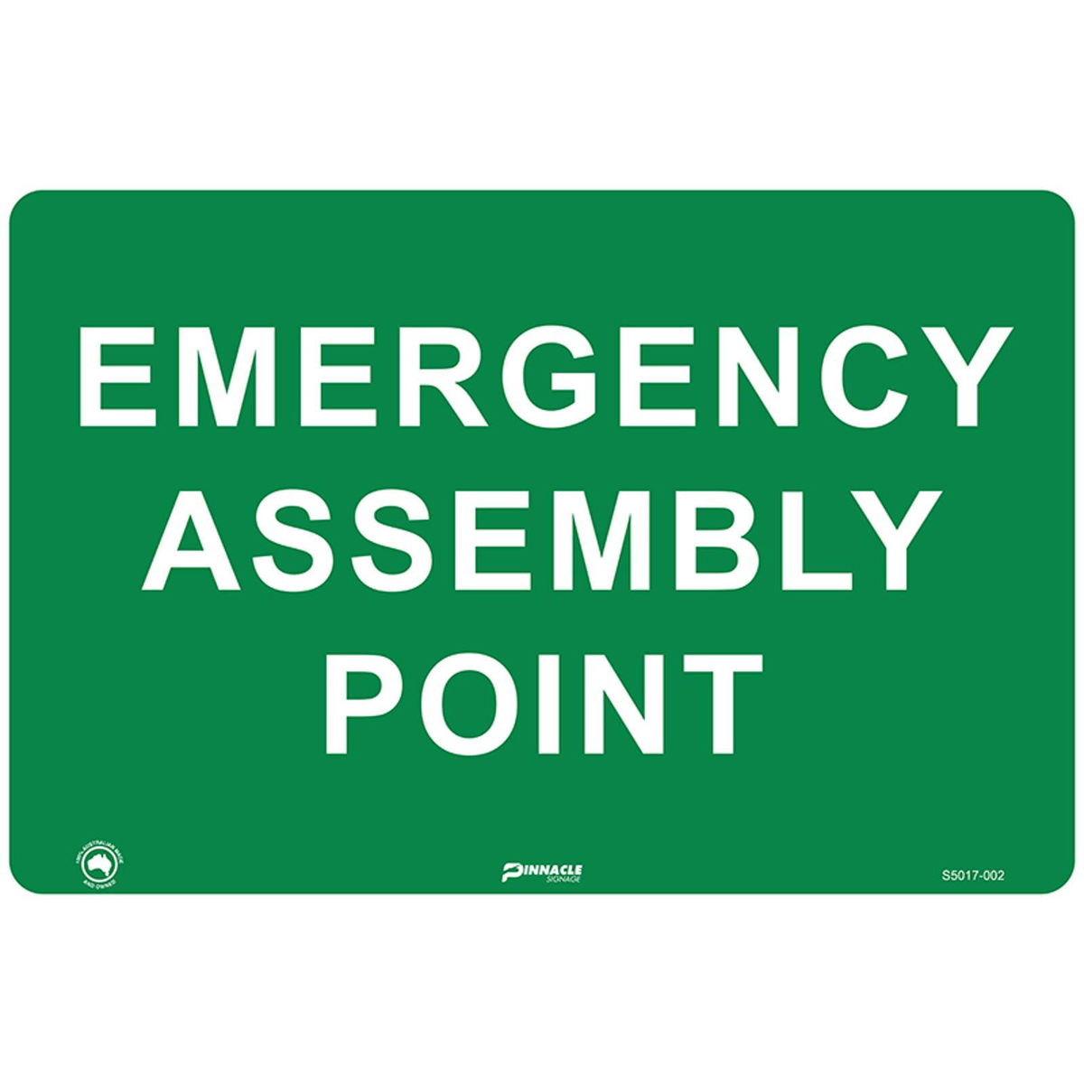 Pinnacle 600 x 400mm Poly Emergency Assembly Point Sign - Bunnings ...