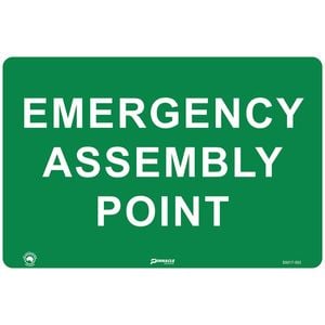 Pinnacle 600 x 400mm Poly Emergency Assembly Point Sign