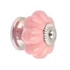Lane 43mm Pink Ceramic Flower Knob - 6 Pack