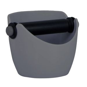 Avanti Knock Box Coffee Barista Accessory Compact Anti Slip Grind Tamper Grey