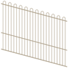 ProtectorAl 1201-2400W x 1800H Paperbark Loop Top Pool Fence Panel Raked Up to 15º