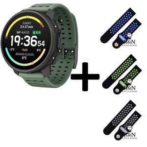 Suunto Vertical 2 GPS Watch (Titanium Sage) + R&N Strap Edition