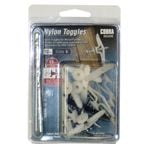 Cobra 6mm White Short Nylon Toggle - 10 Pack