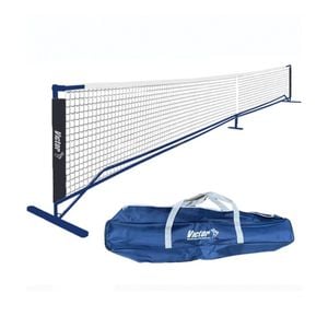 Victor Sports Pickleball Net Official Size Approved With Portable Carry Bag Blue