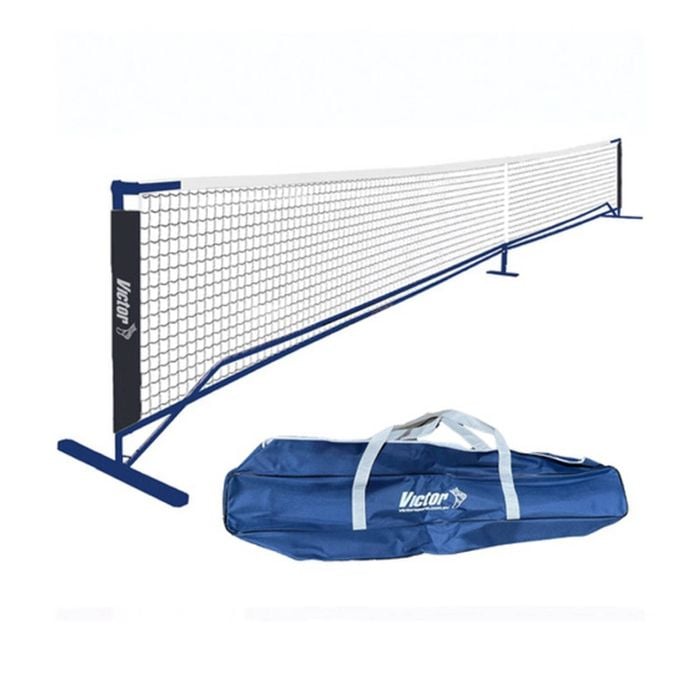 Victor Sports Pickleball Net Official Size Approved With Portable Carry Bag Blue