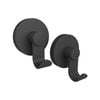 Fusion-Loc 8kg Black Matte Suction Hooks - 2 Pack