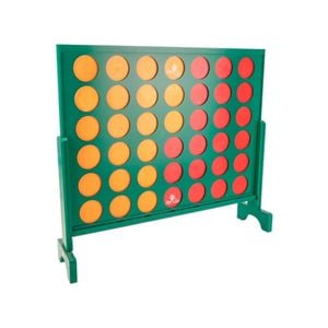 Wooden Indoor Outdoor Giant Connect Four In A Row Game Set 120x109cm Green