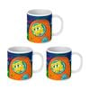 3PK Spongebob Who Lives In A Pineapple Ceramic Coffee Drinking Mug Multicoloured